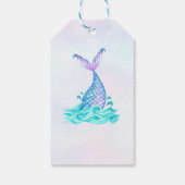 Zeemeermin Meisje 1e Verjaardagsfeest Cadeaulabel (Achterkant)