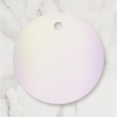 Zeemeermin Meisje 1e Verjaardagsfeestgunst Labels (Achterkant)