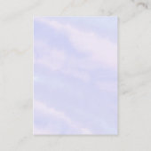 Zeemeermin meisje baby shower ticket display douch informatiekaartje (Achterkant)