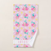Zeemeermin Meisje Prinses Girly Roze Schalen Schat Bad Handdoek (Handdoek)