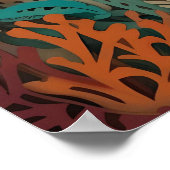 Zeemeermin met 3d art poster (Hoek)