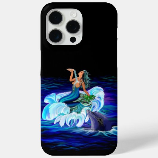 Zeemeermin met Dolfijn Case-Mate iPhone Case (Achterkant)