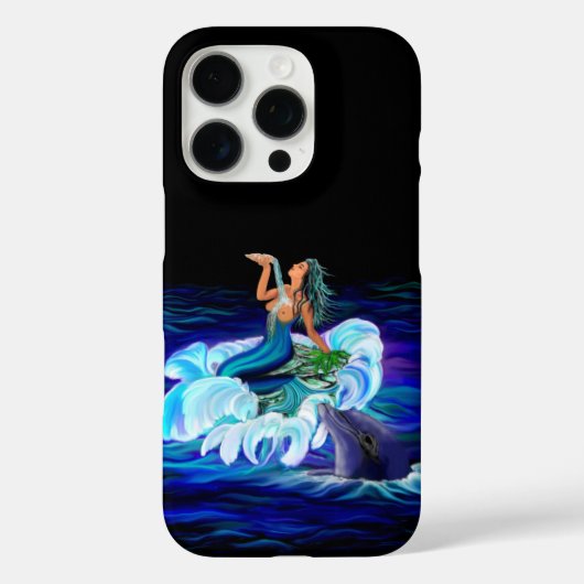 Zeemeermin met Dolphin Case-Mate iPhone Case (Achterkant)