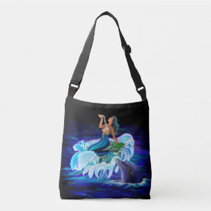 Zeemeermin met Dolphin Crossbody Tas