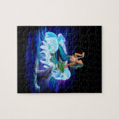 Zeemeermin met Dolphin Legpuzzel (Horizontaal)