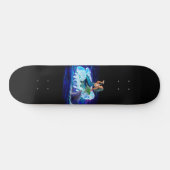 Zeemeermin met Dolphin Skateboard (Horizontaal)