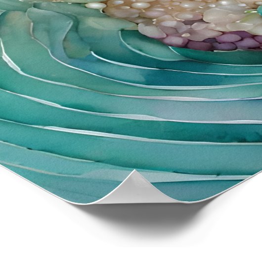 Zeemeermin met een Kroon Poster (Hoek)