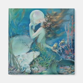  zeemeermin met parelmagneet magneet