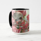 "Zeemeermin met Rozen" Mok (Voorkant links)