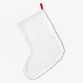 Zeemeermin met Santa Hat Stocking Grote Kerstsok (Achterkant (Hangend))