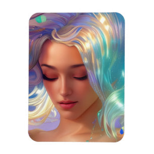 Zeemeermin met Shimmering Hair Magneet