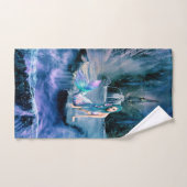 Zeemeermin met turkooishaar bad handdoek (Handdoek)