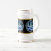 Zeemeermin met turkooishaar bierpul (Voorkant rechts)