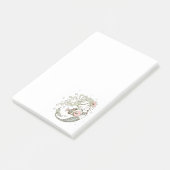 Zeemeermin met vis post-it® notes (Schuin)