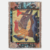 Zeemeermin met viskanteling deken (Voorkant Verticaal)