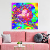 Zeemeermin metamorfose canvas afdruk (Insitu (Woonkamer))