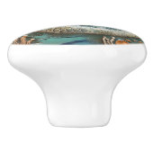 Zeemeermin Moeder en Dochter 3D Effect Keramische Knop (Zijkant)