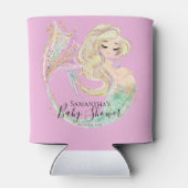 Zeemeermin moeder roze te zijn blikjeskoeler (Achterkant)