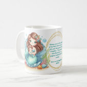 Zeemeermin Moeder's Gift Mok met Mooi Bericht (Voorkant links)