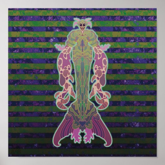Zeemeermin Monster Poster (Voorkant)