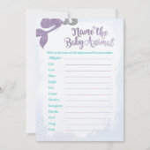 Zeemeermin Naam de Baby Animal Game Kaarten (Voorkant)