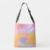 Zeemeermin Nep Hologram Naam Crossbody Tas (Achterkant)