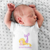 Zeemeermin Oceaans Babyfeestje  Romper