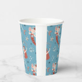 Zeemeermin Ocean Zee Kids Verjaardagsfeest Papieren Bekers (Rechts)