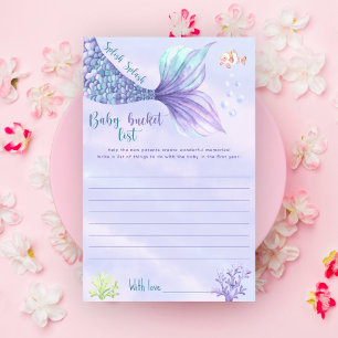 Zeemeermin Onder de zee Baby bucket list