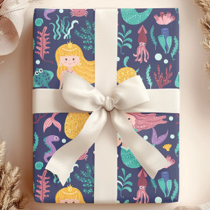Zeemeermin Onder De Zee Oceaan Verjaardag Cadeaupapier