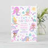 Zeemeermin Onder De Zee Twee Naar De Zee 2de Verja Kaart (Staand voorkant)