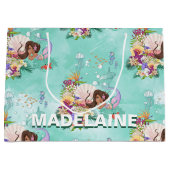 Zeemeermin onder het Zee Afro-Amerikaan Groot Cadeauzakje (Voorkant)