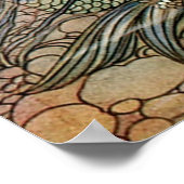  zeemeermin onder het Zee Art Nouveau Poster (Hoek)