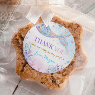 Zeemeermin onder het Zee Birthday Ronde Sticker