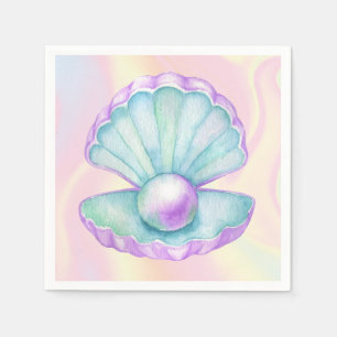 Zeemeermin onder het Zee Birthday Servet