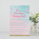 Zeemeermin onder het Zee die mama het beste spel k (Staand voorkant)