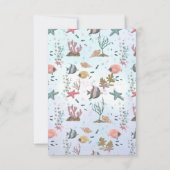 Zeemeermin onder het Zee luidere Raffle Ticket Kaa Kaart (Achterkant)