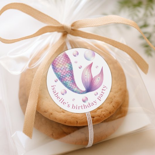 Zeemeermin onder het Zee Pool Party Dank u Sticker