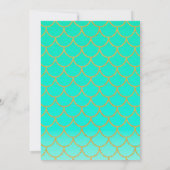 Zeemeermin onder het Zee Turquoise en Gouden Verja Kaart (Achterkant)