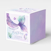 Zeemeermin Onder het zee verjaardagsfeestje dank u Bedankdoosjes (Voorkant Zijde)