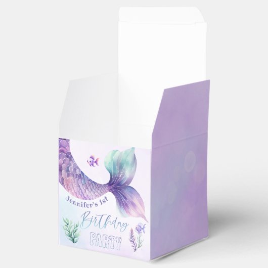 Zeemeermin Onder het zee verjaardagsfeestje dank u Bedankdoosjes (Geopend)