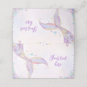 Zeemeermin onder het Zee Verjaardagsfeestje Food T (Buitenkant ongevouwen)