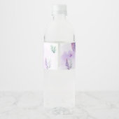 Zeemeermin Onder het zee verjaardagsfeestje Waterfles Etiket (Achterkant)