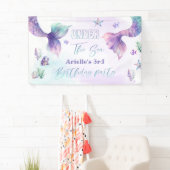 Zeemeermin Onder het Zee zwembad verjaardagsfeestj Spandoek (Insitu)