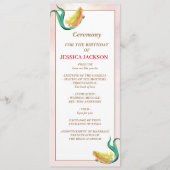 Zeemeermin onder Zee Birthday Party Programma (Voorkant)