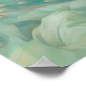 Zeemeermin ontspannen nabij het oppervlak poster (Hoek)