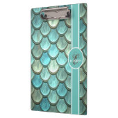 Zeemeermin op zeemijlstaartschelpen, monogram klembord (Links)