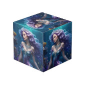 Zeemeermin Paarse Haar Kubus (Achter hoekig)