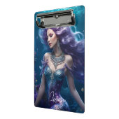 Zeemeermin Paarse Haar Mini Klembord (Angled2)