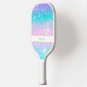 Zeemeermin patroon, Meisjes aangepaste monogram Pickleball Paddle (Links)